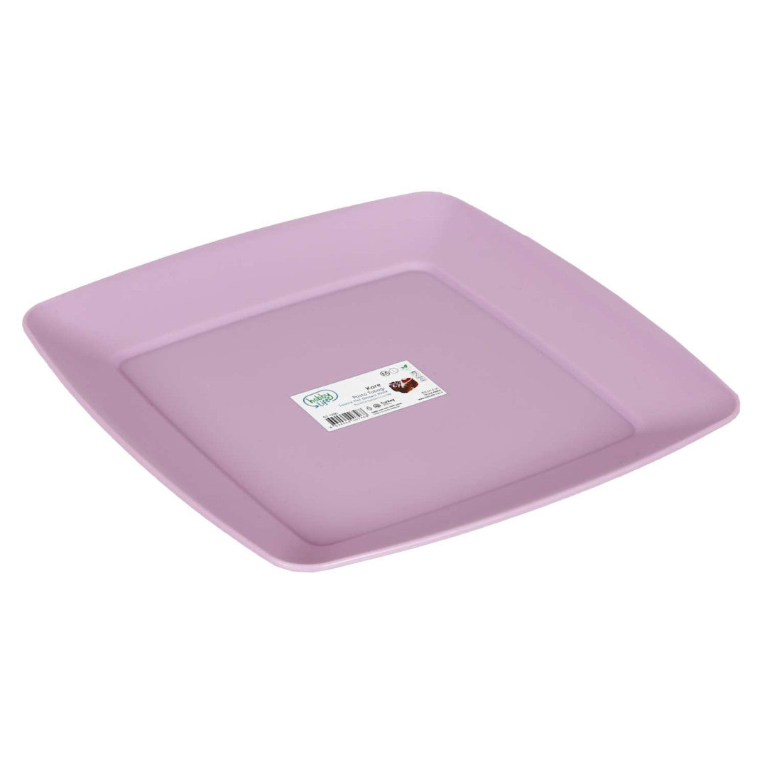 Square Flat Dessert Plate - Rubicon